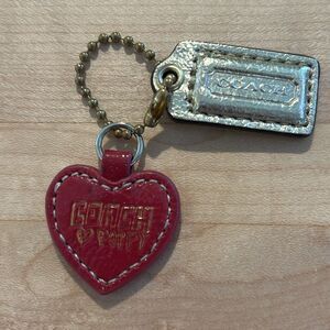 COACH Leather Keychain